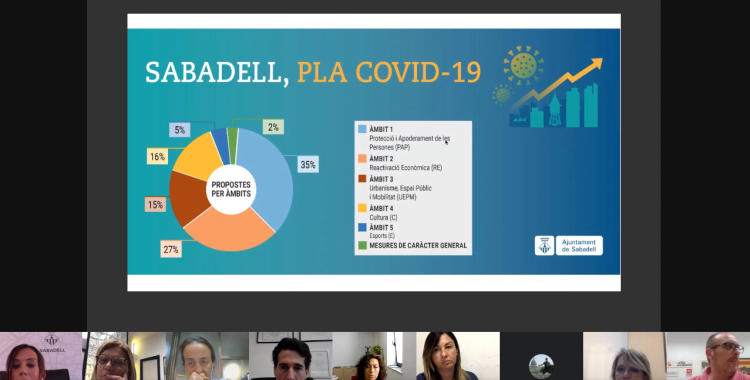 Diverses entitats han participat en la presentació del Pla Covid-19 aquest migdia | Ràdio Sabadell
